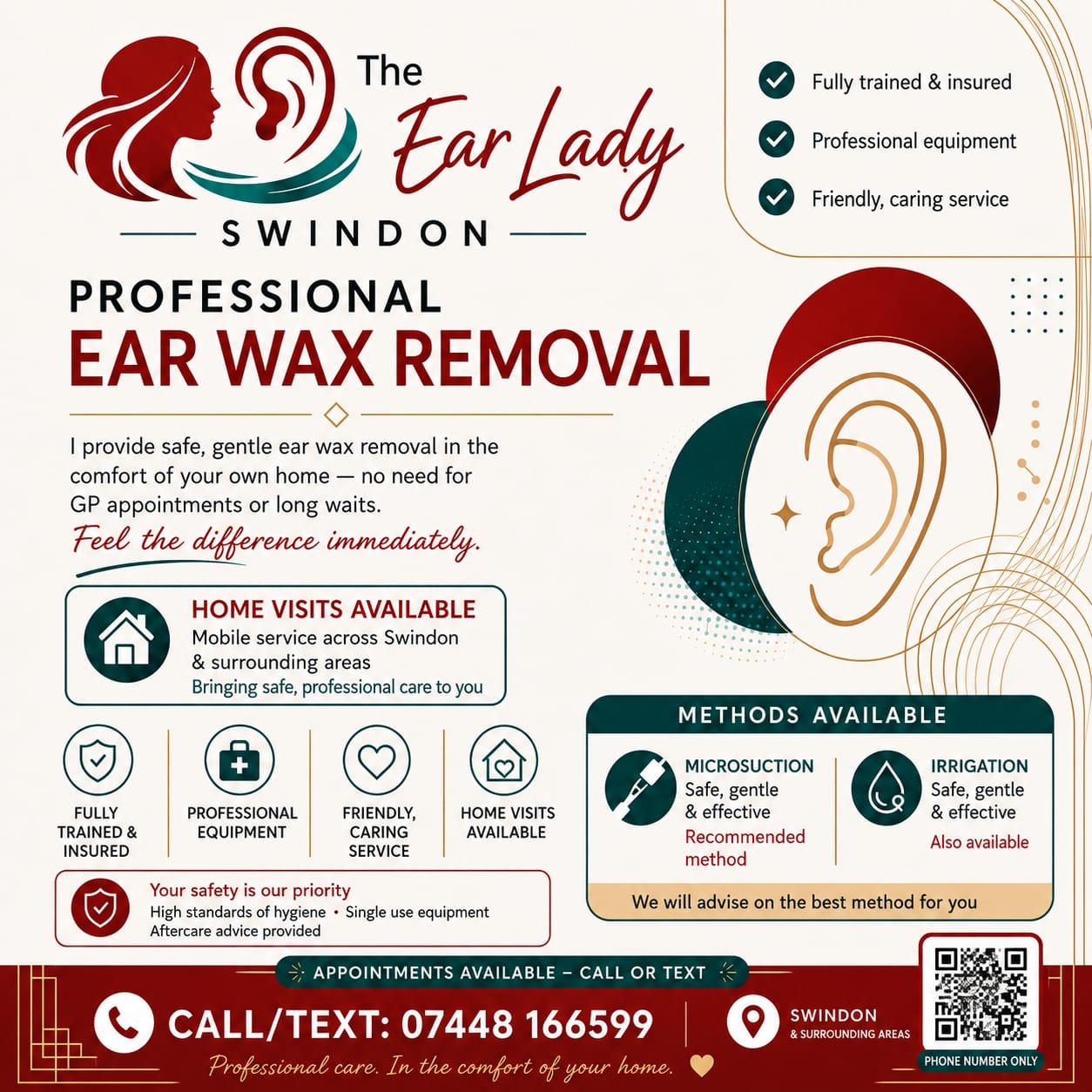 The Ear Lady Swindon Poster